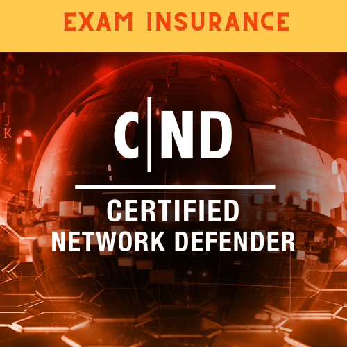 CND -  Certified Network Defender Exam Insurance  | Self-Pace Video Course  + CyberQ Lab  + eCourseware   + Practice Test &  Exam Voucher